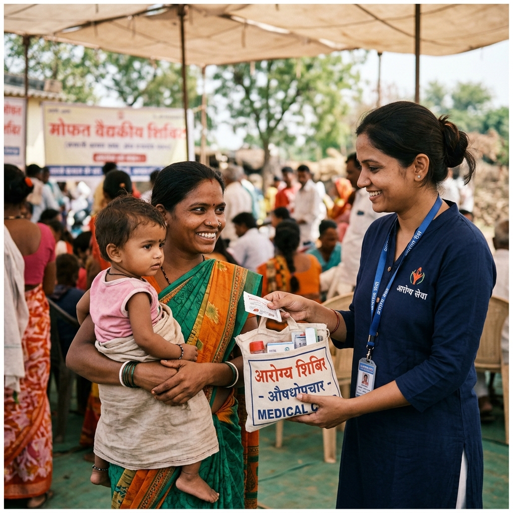 Indian health kit distribution